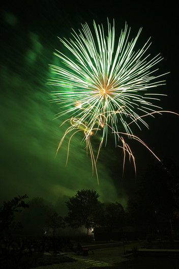 Feuerwerk im Kurpark