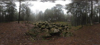Kaser Steinstube bei Nieselregen